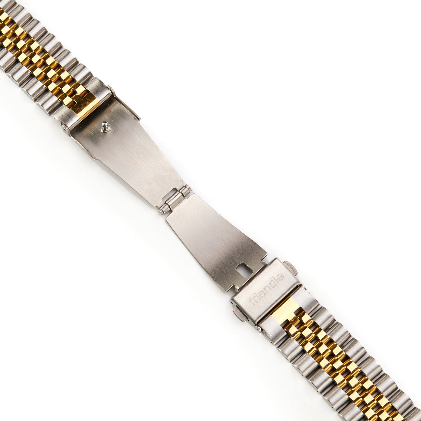 Stainless Steel Link Bracelet Band - The Perth in Silver and Gold Small - Compatible with Apple Watch Size 38mm to 41mm