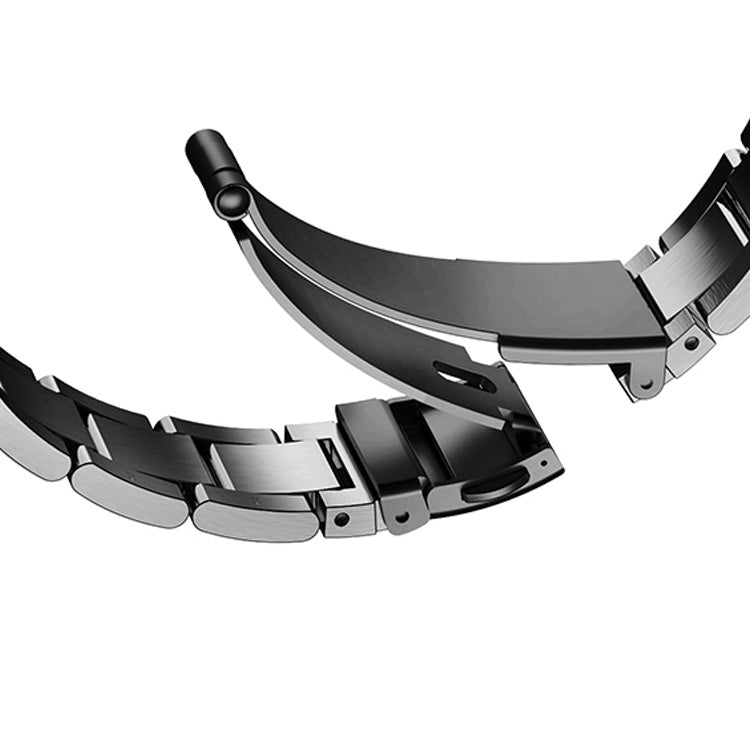 Stainless Steel Link Bracelet Band - The Sydney in Black Large - Compatible with Apple Watch Size 42mm to 45mm-2